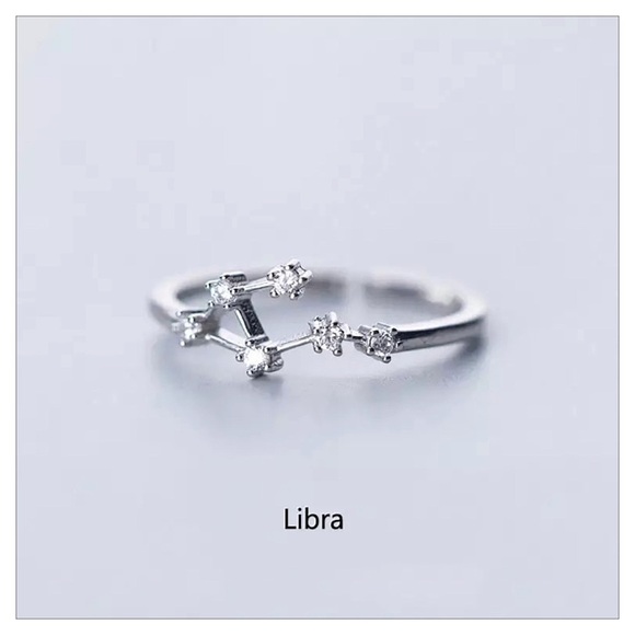 ZODIAC Star Constellation Silver Adjustable Ring - Picture 8 of 8
